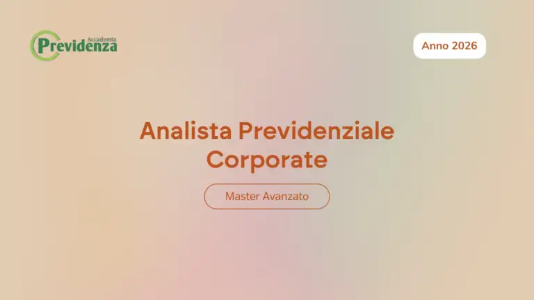Analista Previdenziale Corporate